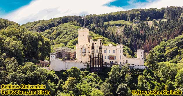 Schloss Stolzenfels bei Koblenz am Rhein